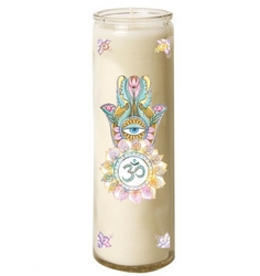 Bougie en verre – Main Fatma