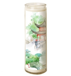 Bougie en verre – Japon Zen