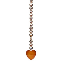 Cristal Feng Shui – Cœur orange