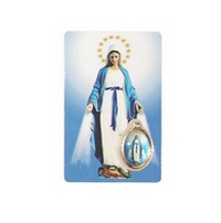 Carte Médaille Vierge Marie