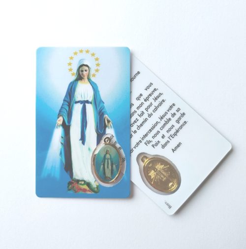 Carte Médaille Vierge Marie – Image 2