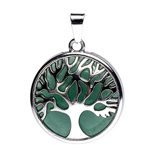 Pendentif Arbre de vie et Aventurine – Image 2