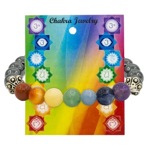 Bracelet 7 chakras et Hématite – Image 3