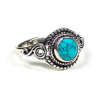 Bague Ethnique Turquoise