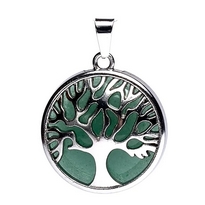 Pendentif Arbre de vie et Aventurine