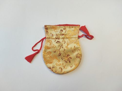 Pochette pendule en brocart jaune – Image 2