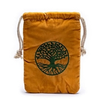 Grande pochette velours arbre de vie