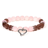 Bracelet Quartz Rose et Fraise