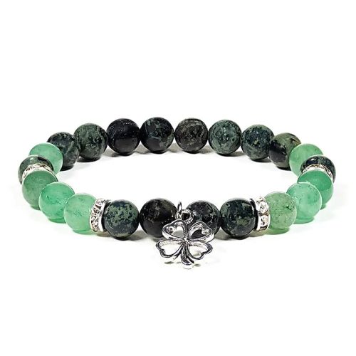 Bracelet Jaspe Kambaba et Aventurine – Image 2